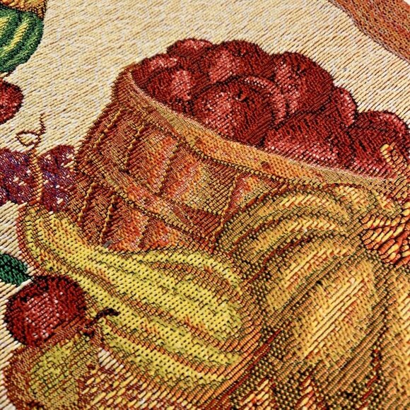 Harvest Thanksgiving Halloween Embroidered Table Runner NWOT - Picture 12 of 12